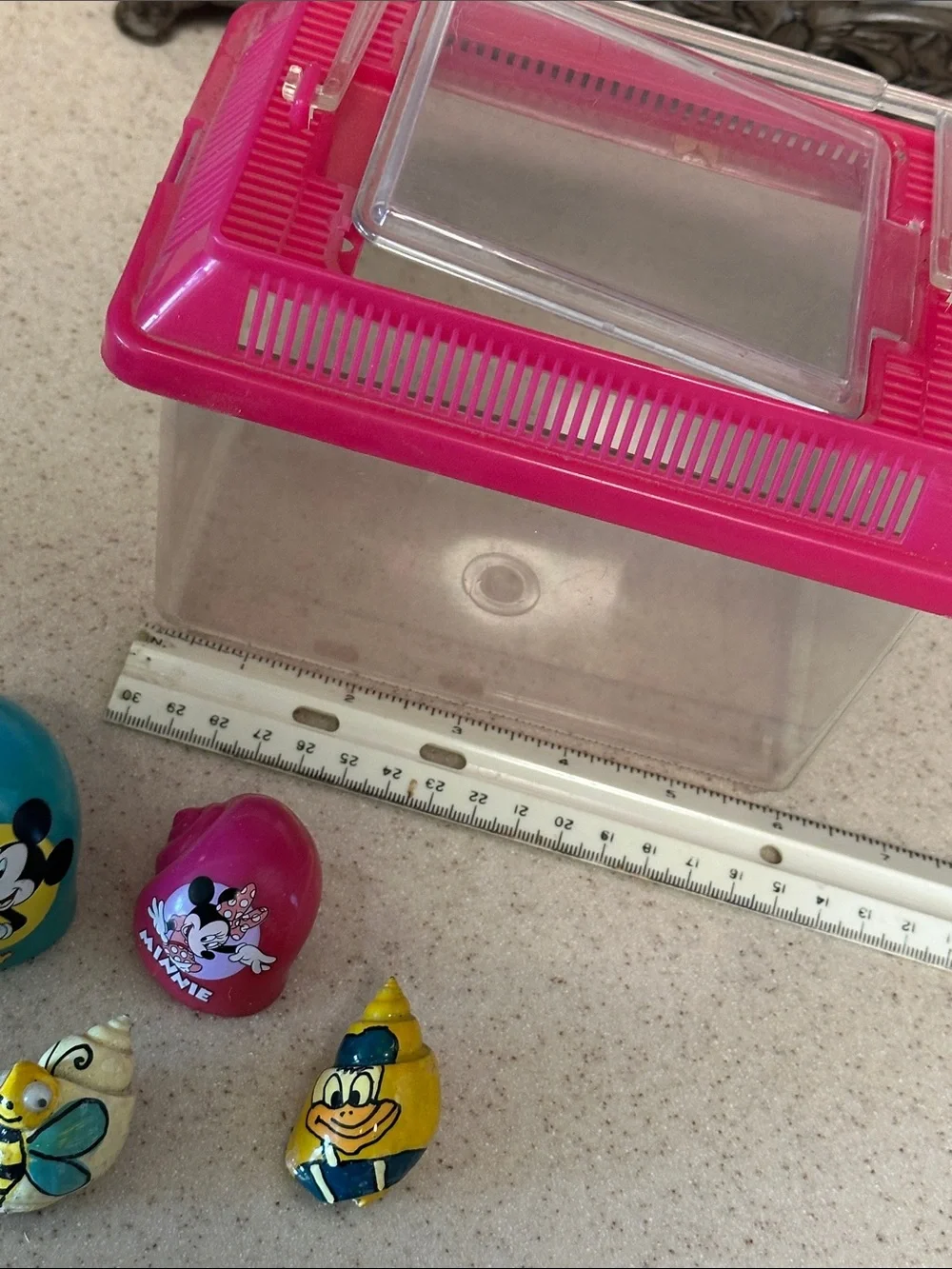 Disney Hermit Crab habitat - Blue & Pink Character Snail Shell homes